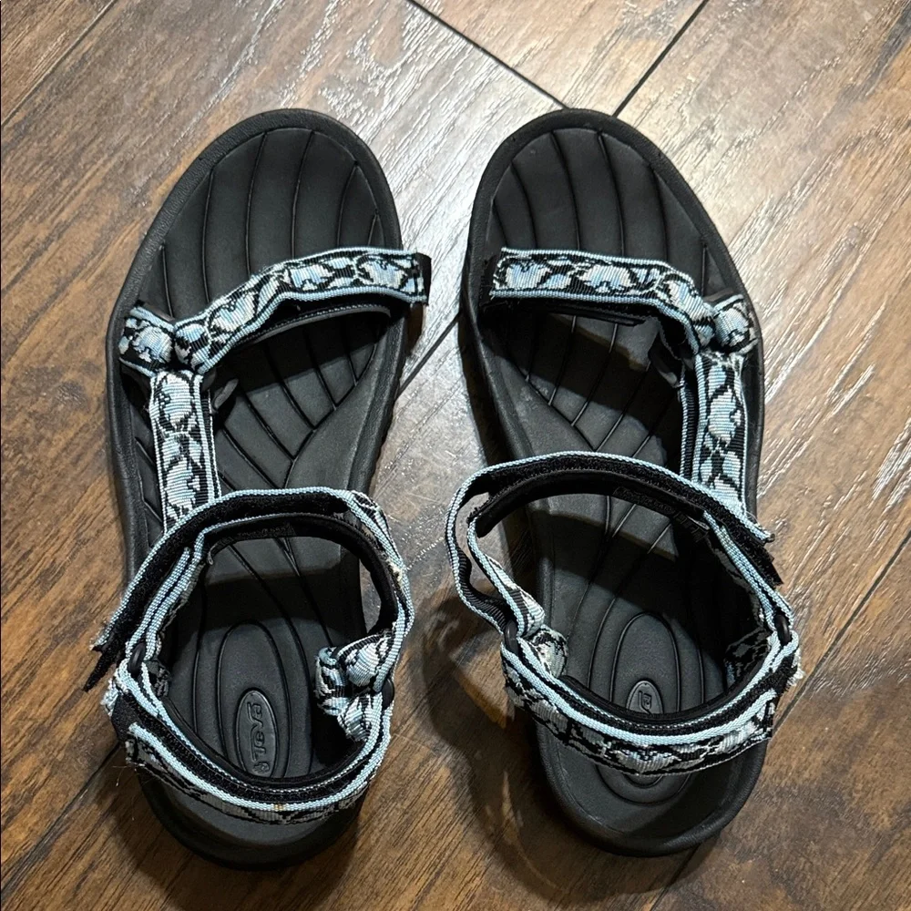Teva Women's Black and White Patterned Sandals